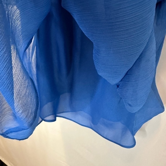 I.C.E. Blouse Womens Size 8 Cami Short Tie Puff Sleeve Peasant Prairie Boho - Picture 8 of 13